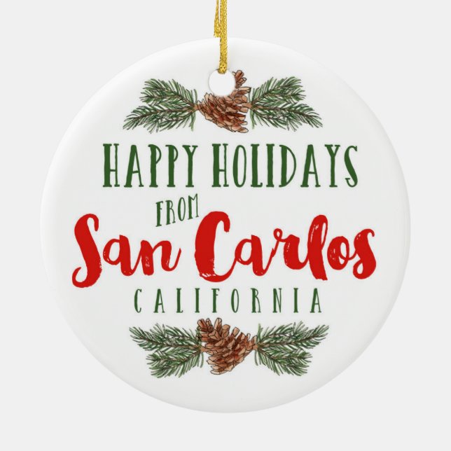 Ornement de São Carlos la Californie - (Dos)
