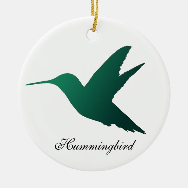 Ornement de silhouette de colibri (Devant)