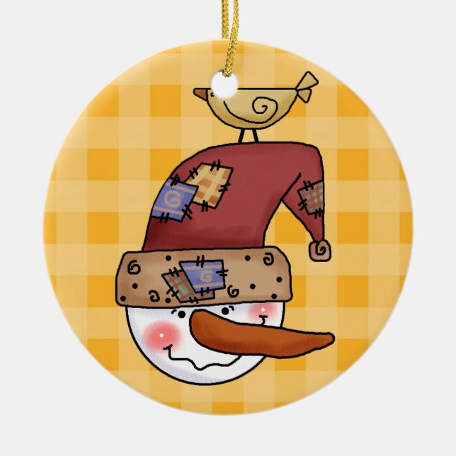 Ornement de snowball Head Snowmen (Devant)