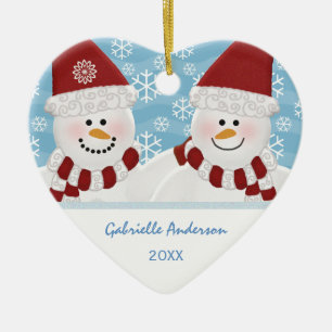 Ornement de Snowman personnalisé