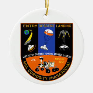Ornement de Social de la NASA de Mars Curioisty