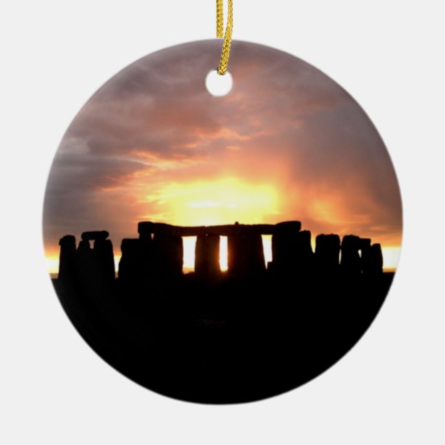 Ornement de solstice d'hiver de Stonehenge (Devant)