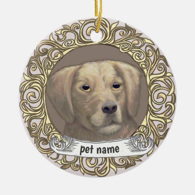 Ornement de souvenir aimant Golden Retriever (Devant)