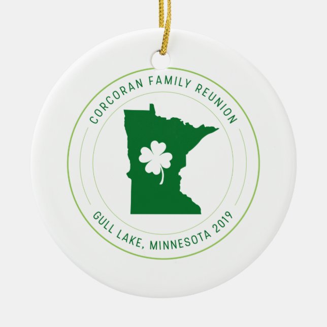 Ornement de souvenir de la Réunion de famille de (Devant)