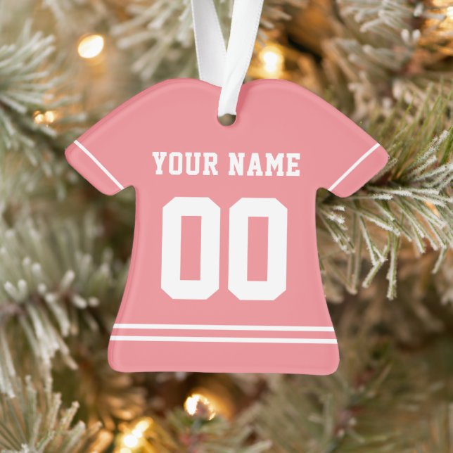 Ornement de style Jersey sportif personnalisé (Arbre)