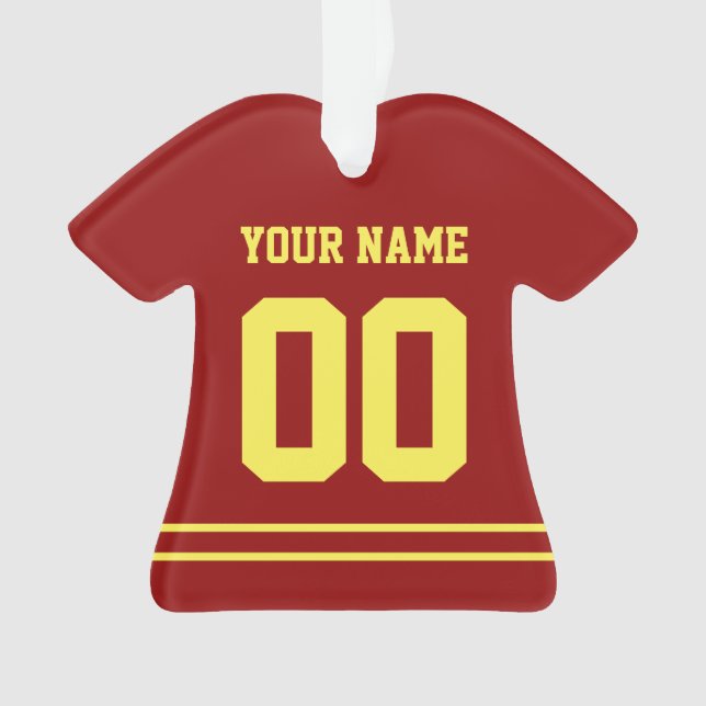 Ornement de style Jersey sportif personnalisé (devant)