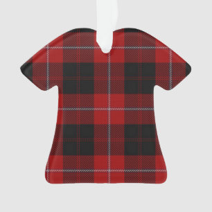 Ornement de T-shirt de tartan de Cunningham