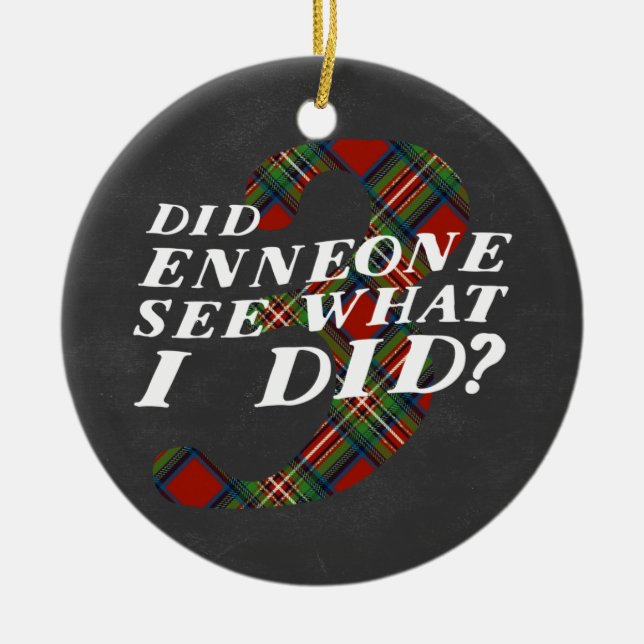 Ornement de thème de Noël d'Enneagram 3 (Devant)