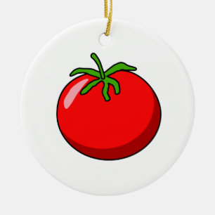 Ornement de tomate de bande dessinée