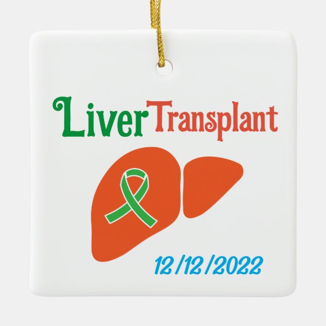 Ornement de transplantation de foie personnalisabl (Devant)