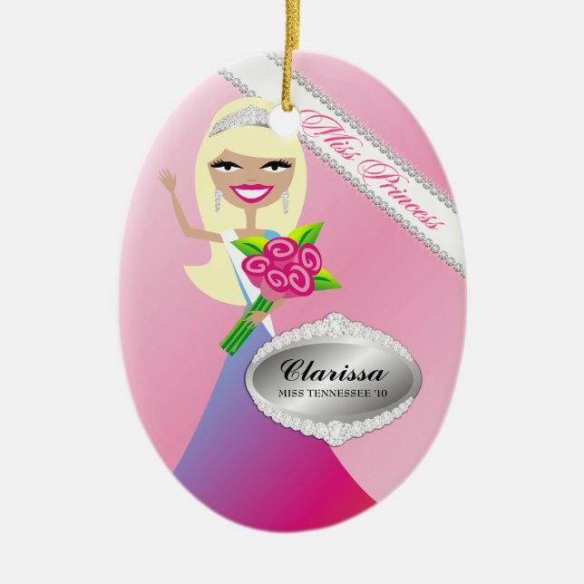 Ornement de TTT-Mlle princesse Blonde Custom Photo (Devant)