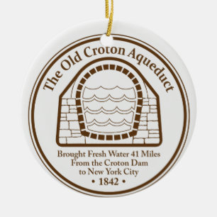 Ornement de vacances de l'aqueduc de Croton ancien