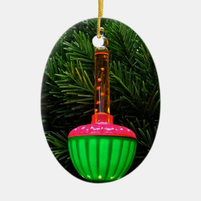 Ornement de vacances décoratif bulle légère ovale (Devant)