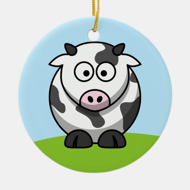 Ornement de vaches laitières mignonnes (Devant)