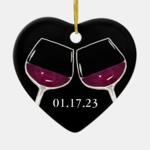 Ornement de vin rouge