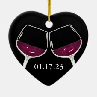 Ornement de vin rouge