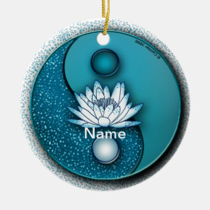 Ornement de Yin Yang Lotus