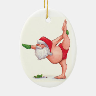 Ornement de Yoga Père Noël