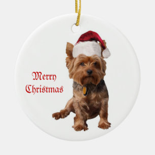 Ornement de Yorkshire Terrier de Joyeux Noël