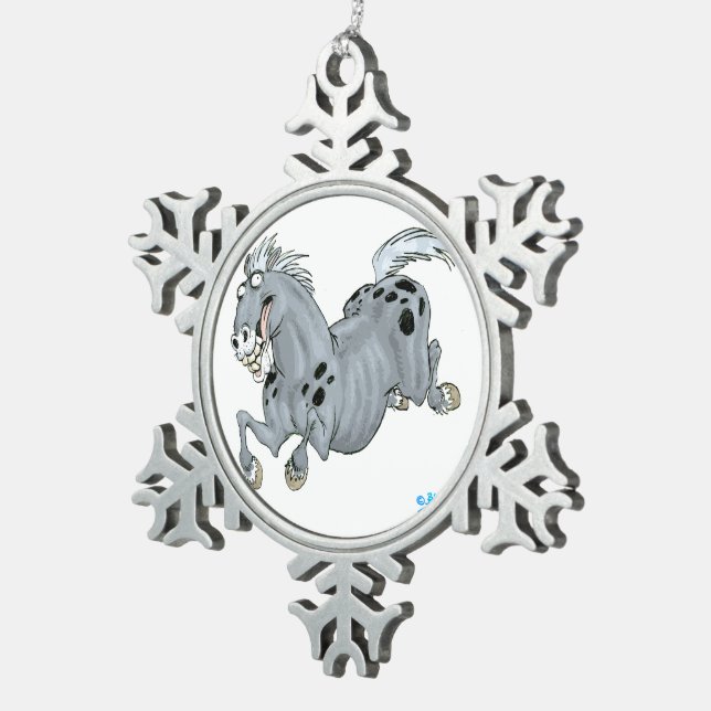 Ornement d'égout du Cheval de Cartoon fou (Vue impression)