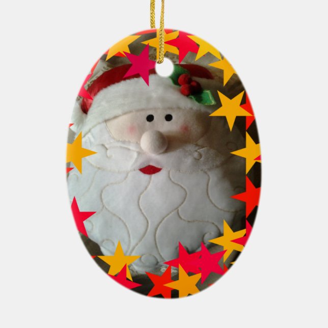 Ornement délicieux de Noël de Père Noël (Dos)