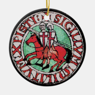 Ornement d'emblème de Templar de chevaliers