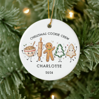 Ornement d'équipe de biscuits de Noël personnalisé