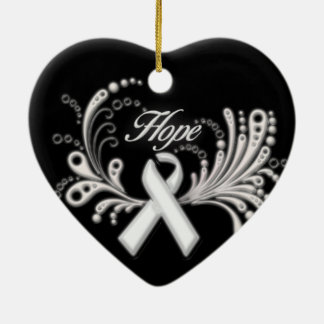 Ornement d'espoir de cancer de poumon