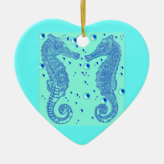 Ornement d'hippocampe de coeur de GothicChicz