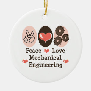 Ornement d'industrie mécanique d'amour de paix