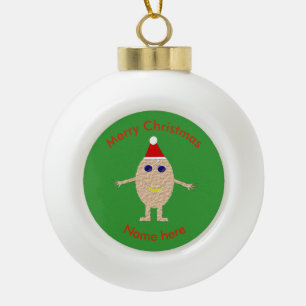 Ornement d'Oeuf de Noël drôle