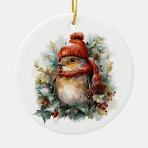 Ornement d'oiseaux d'hiver
