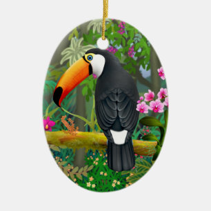 Ornement d'oiseaux tropicaux Toco Toucan