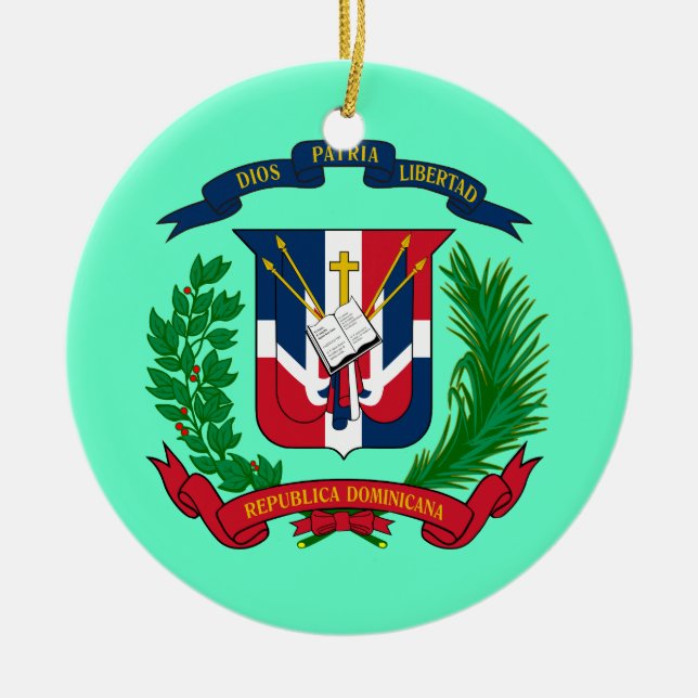 Ornement DOMINICAIN de Noël de REPUBLIC* (Devant)
