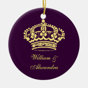 Ornement d'or de couronne