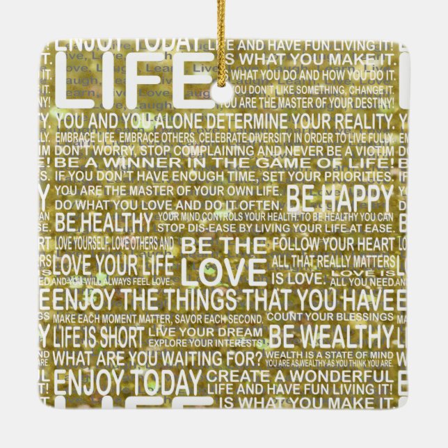 Ornement d'or de la vie (Dos)