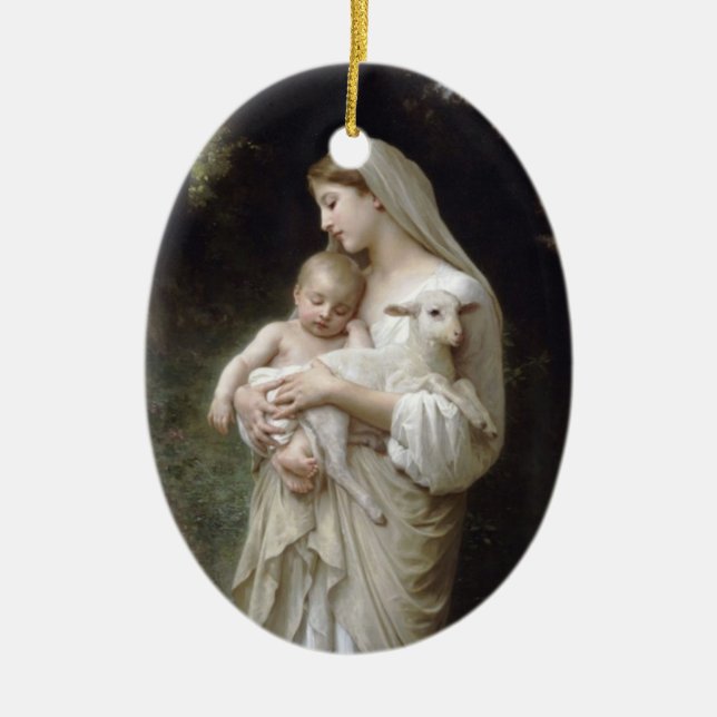 Ornement d'ovale d'innocence de Bouguereau (Devant)