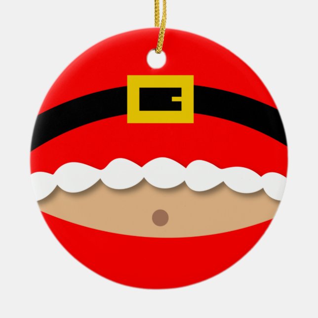 Ornement drôle de costume du père noël (Devant)