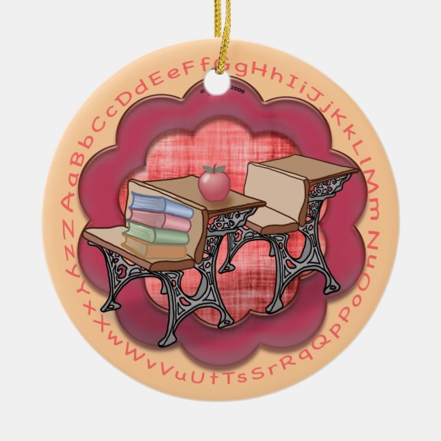 Ornement du bureau de l'enseignant de l'école (Devant)