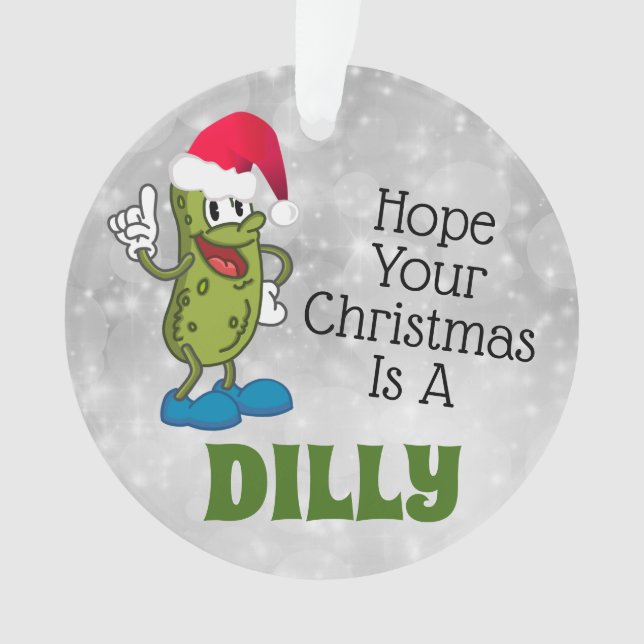 Ornement du cercle de chiche de Noël Dilly (devant)
