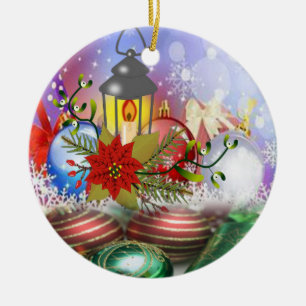 Ornement du Cercle de Noël, bougie de Noël