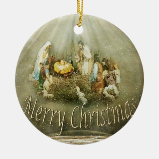 Ornement du Cercle de Noël, Jésus Christ (Devant)