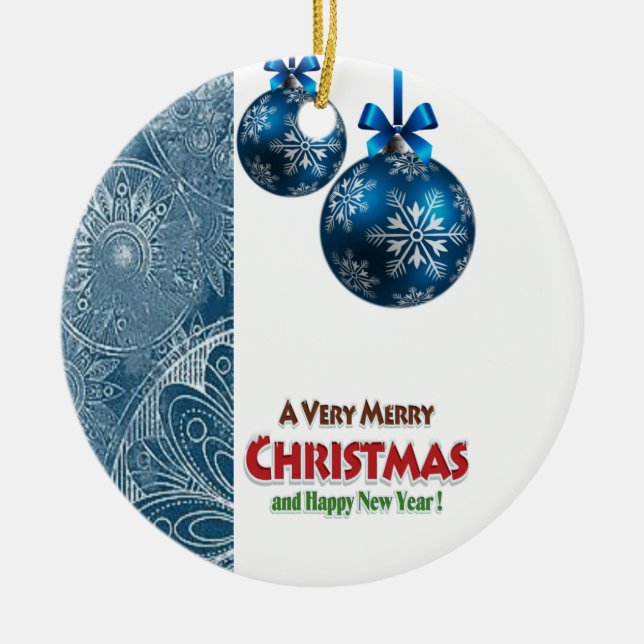 Ornement du Cercle de Noël, Joyeux Noël (Devant)