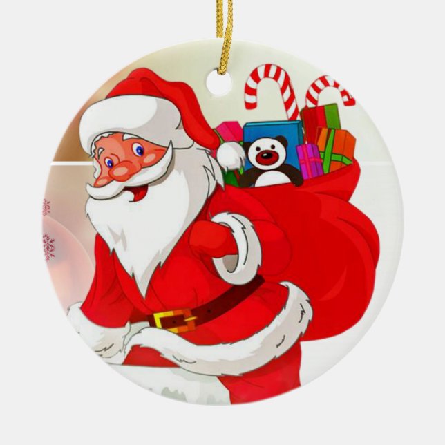 Ornement du Cercle de Noël, Père Noël (Devant)