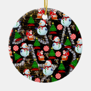 Ornement du Cercle de Noël, Snowman