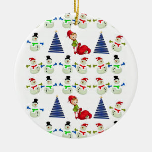 Ornement du Cercle de Noël, Snowman