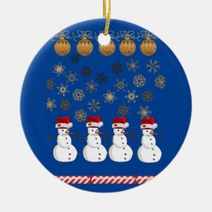 Ornement du Cercle de Noël, Snowman
