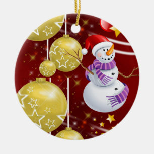 Ornement du Cercle de Noël, Snowman