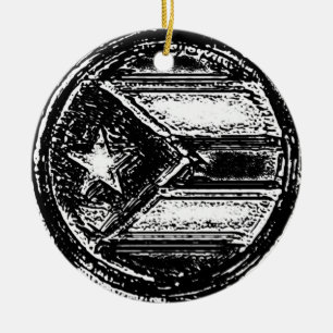 Ornement du cercle du drapeau de la résistance por