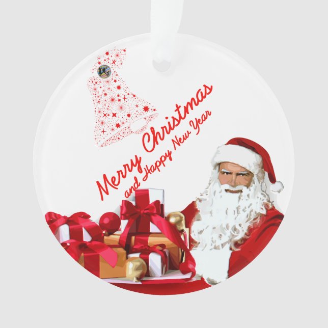 Ornement du cercle Père Noël (devant)